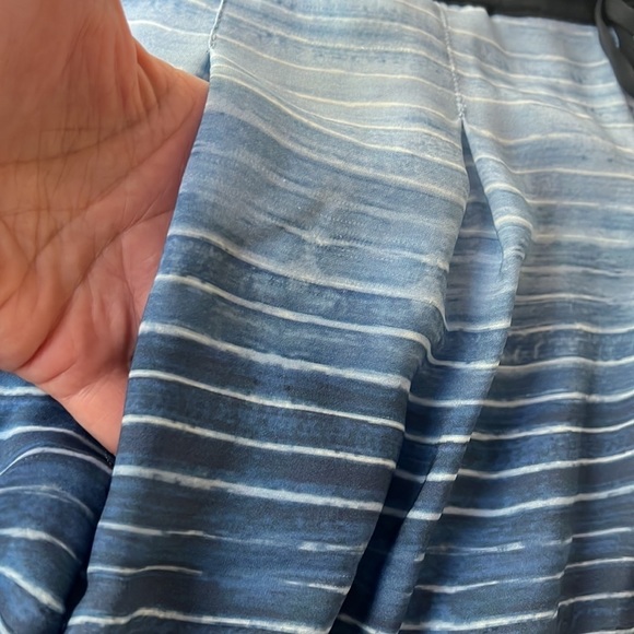 Vince Striped Ombre Print Silk Skirt - Picture 6 of 11